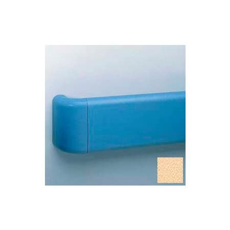 Pawling Vinyl Crash Rail-Type Handrail, Aluminum Retainers, 5-1/2'' High, 12' Long, Silkworm BR-500-12-718